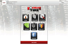 Tablet Screenshot of koehlertire.com